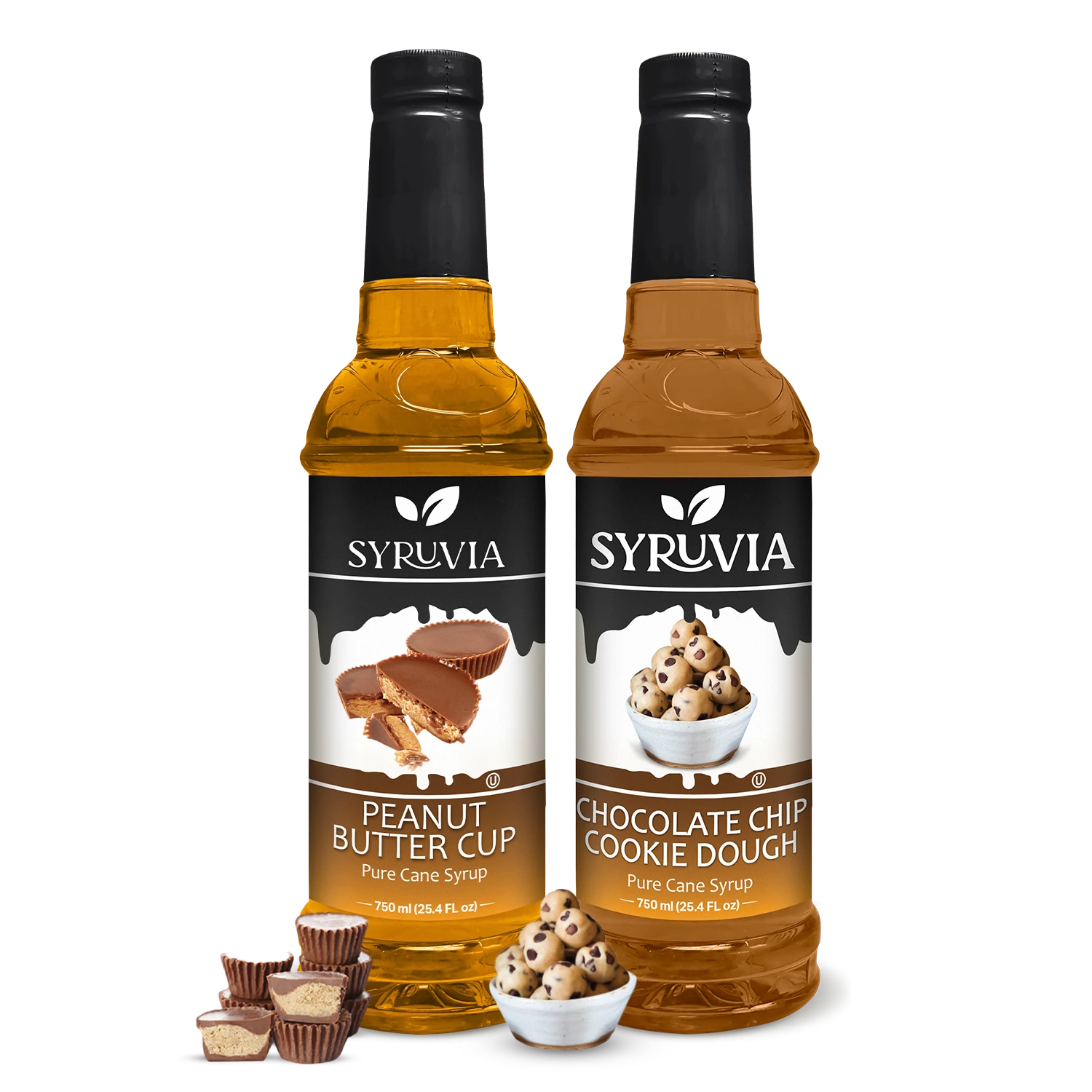 Peanut Butter Cup Syrup Chocolate Chip Cookie Dough Syrup