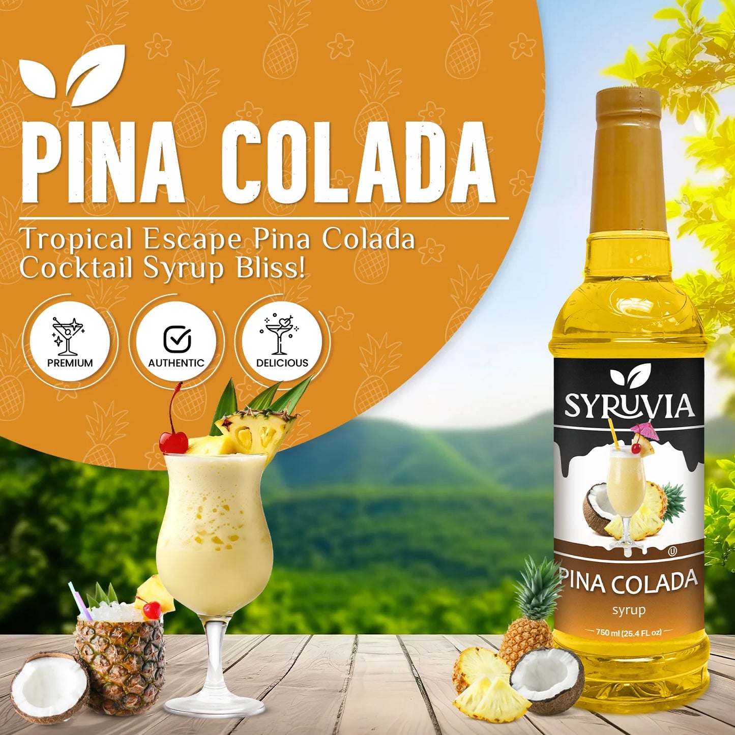 Pina Colada Cocktails Syrup  