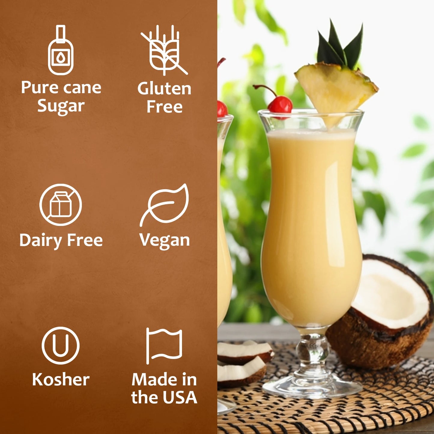 Pina Colada Syrup Dairy Free