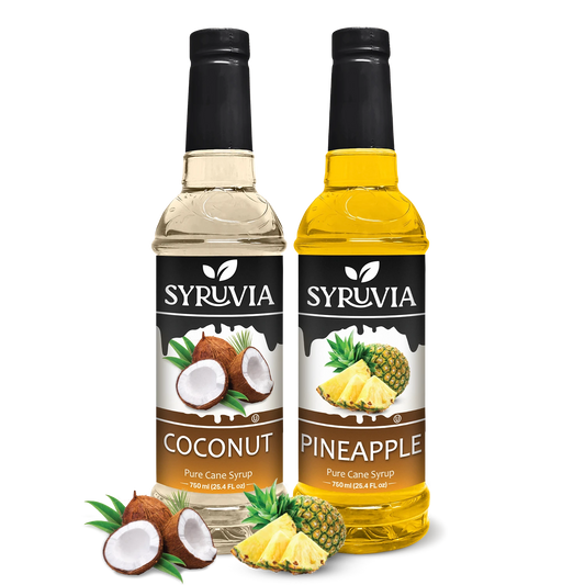 Variety Pack, Pineapple, and Coconut Syrup