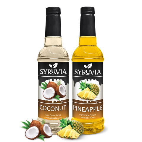 Variety Pack, Pineapple, and Coconut Syrup