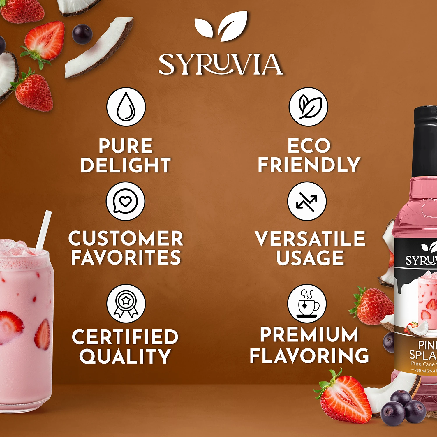 Pink Splash Syrup Premium Flavoring