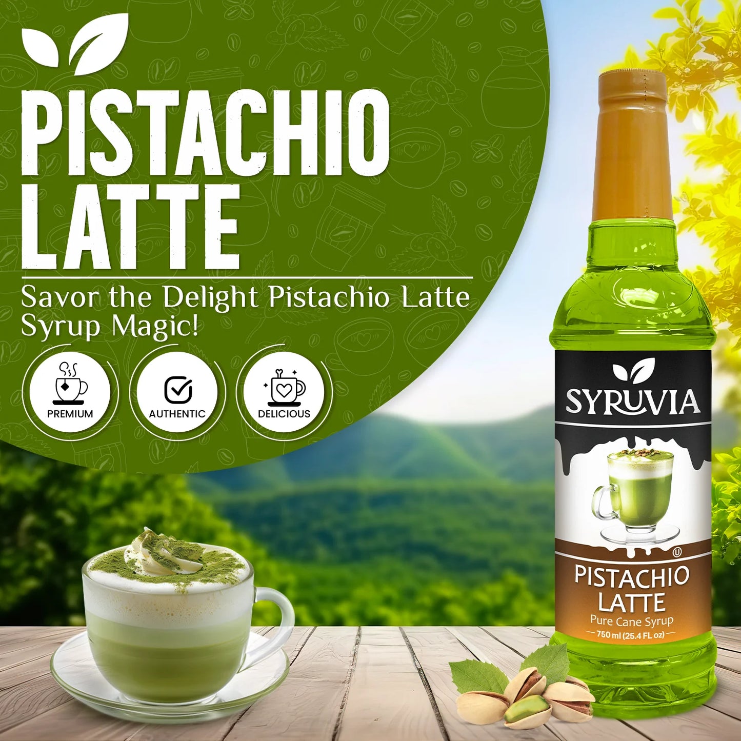 Pistachio Latte Coffee Syrup