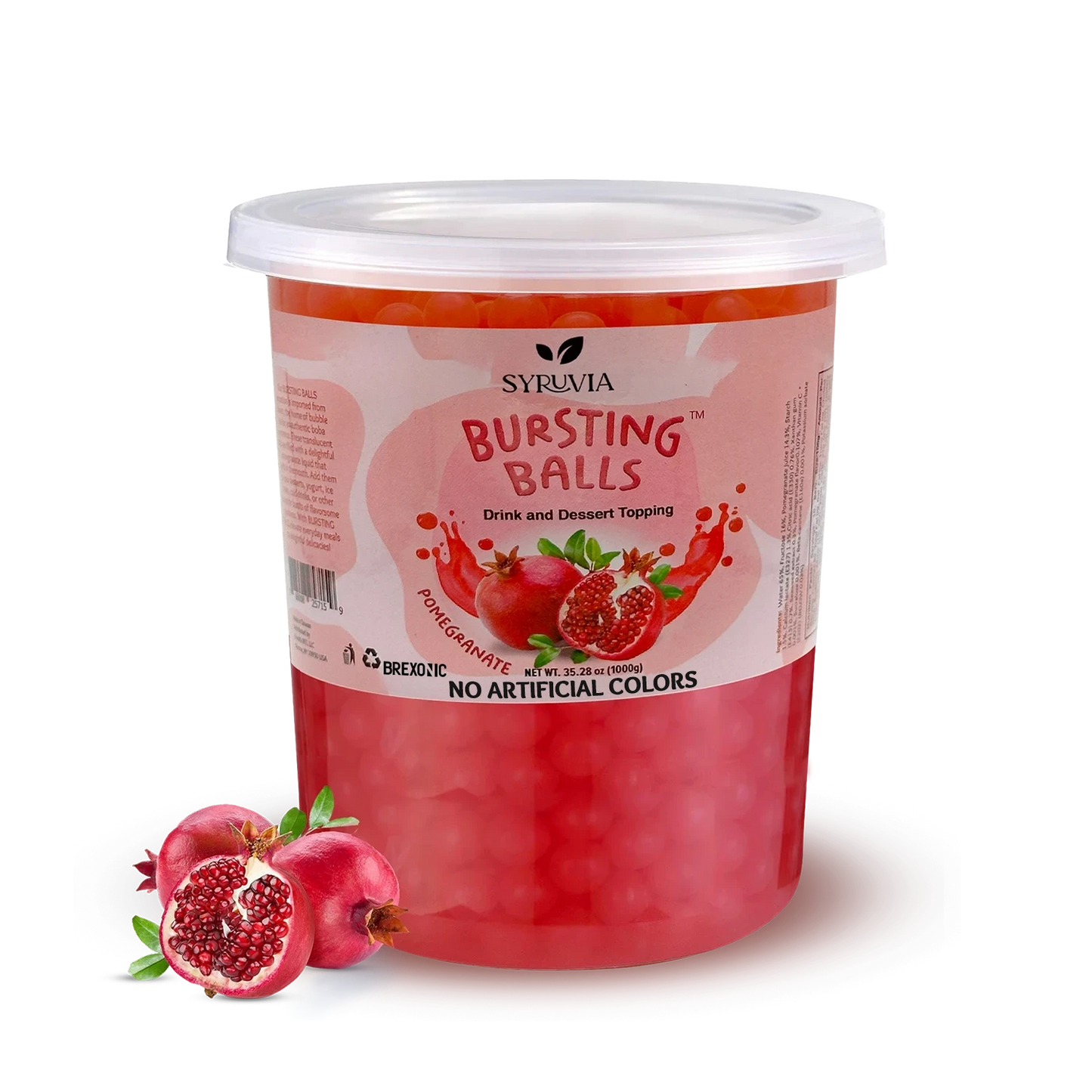 2 LB Pomegranate Flavored Popping Boba