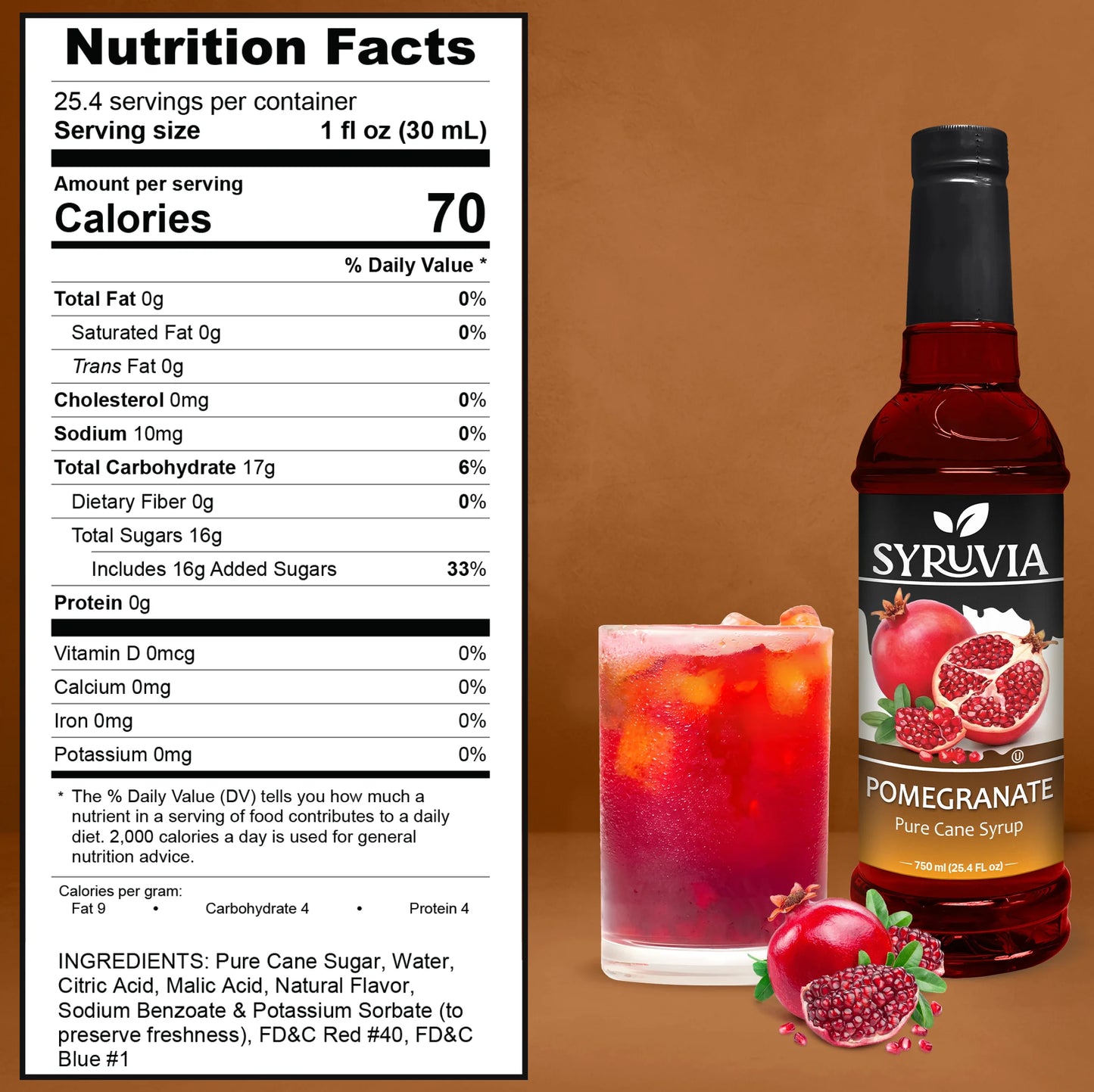 Pomegranate Syrup Nutrition Facts