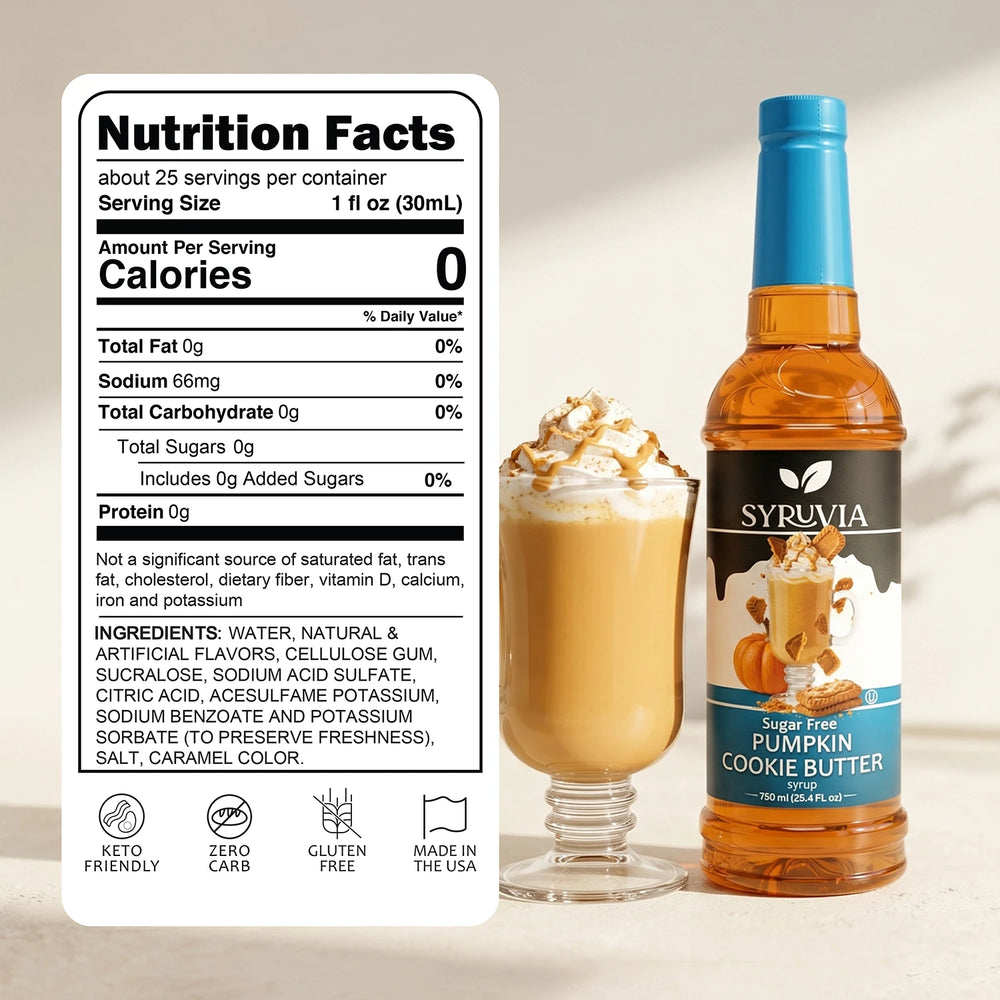 Sugar Free Pumpkin Cookie Butter Syrup