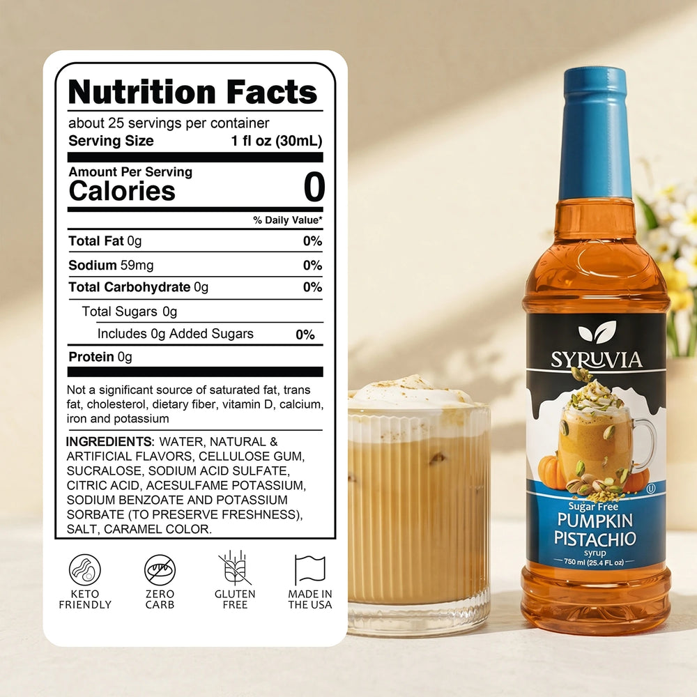 Sugar Free Pumpkin Pistachio Syrup