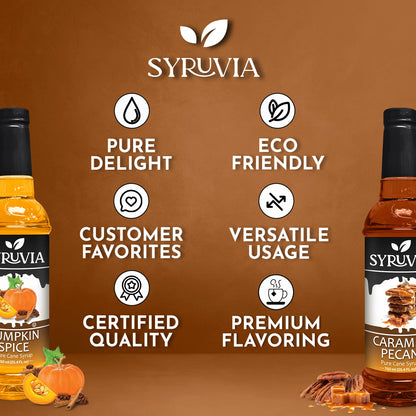 Pumpkin Spice Coffee Syrup Caramel Pecan  Syrup 