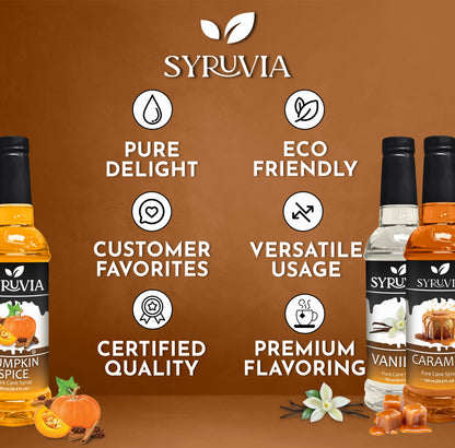 Pumpkin Spice Coffee Syrup Caramel Syrup Vanilla Coffee Syrup 