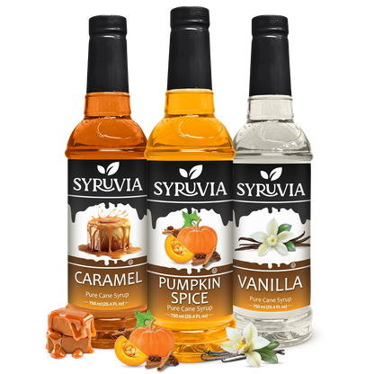 Pumpkin Spice Syrup Caramel Syrup Vanilla Syrup
