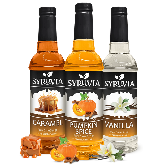 Pumpkin Spice Syrup Caramel Syrup Vanilla Syrup