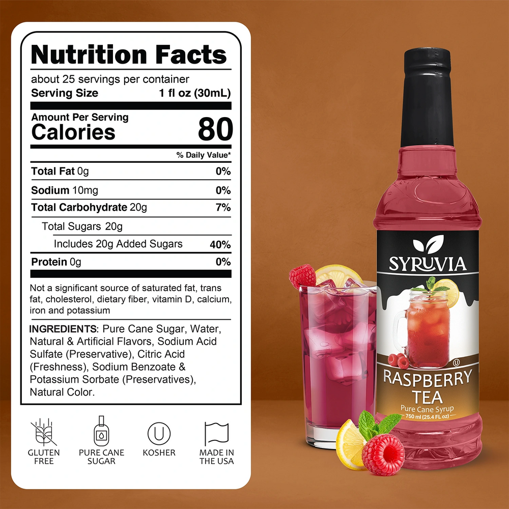 Raspberry Tea Syrup