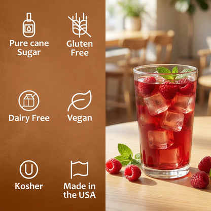 Raspberry Tea Syrup Dairy Free