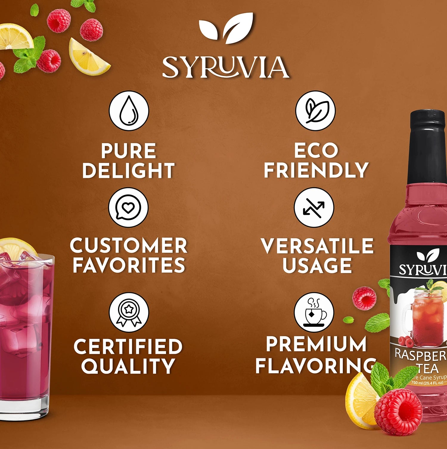 Raspberry Tea Syrup Premium Flavoring