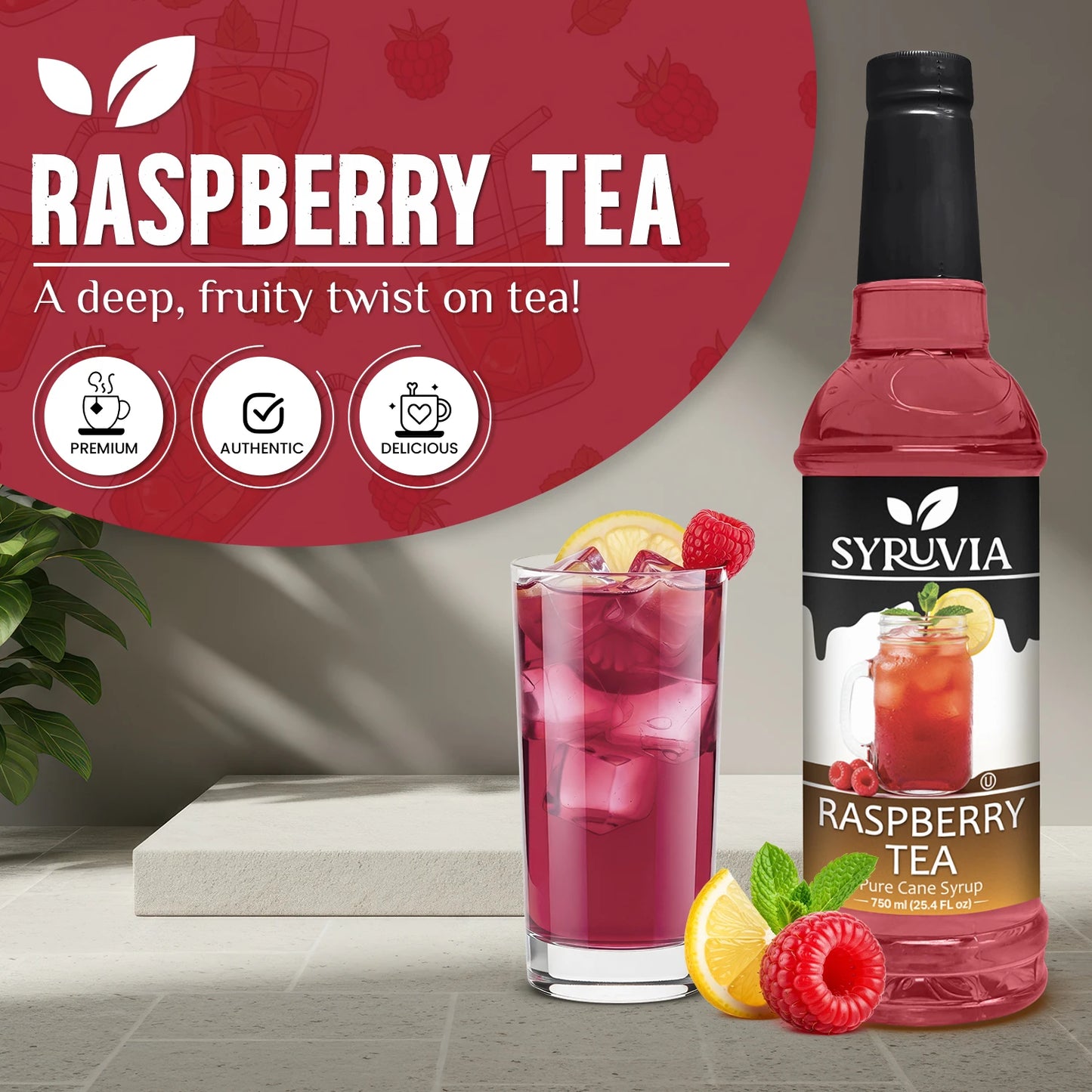 Raspberry Tea Syrup