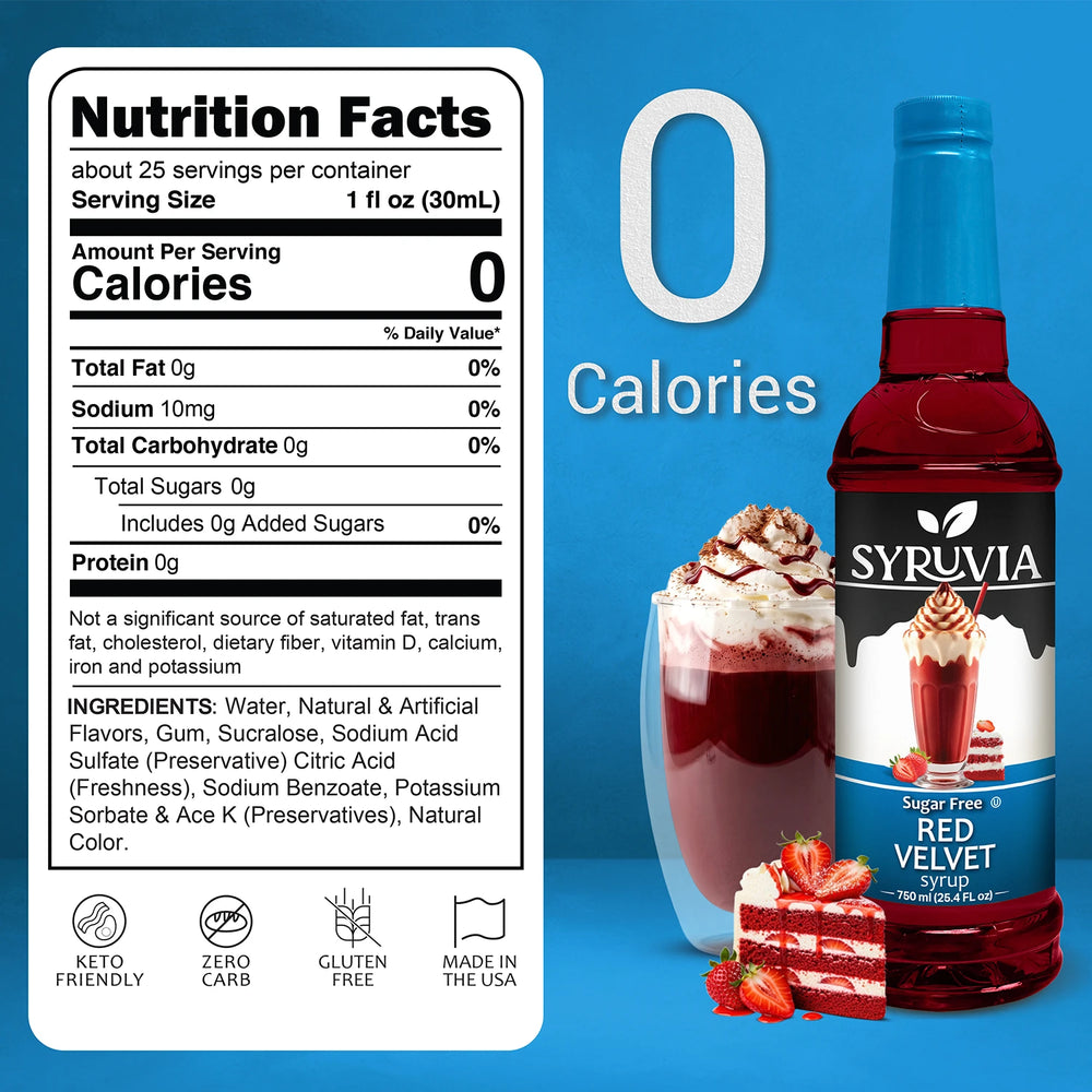 Sugar-Free Red Velvet Syrup