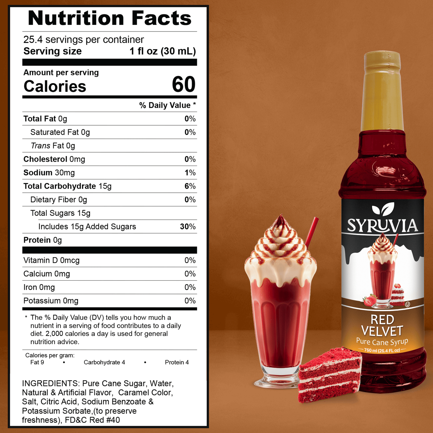 Red Velvet syrup Nutrition Syrup