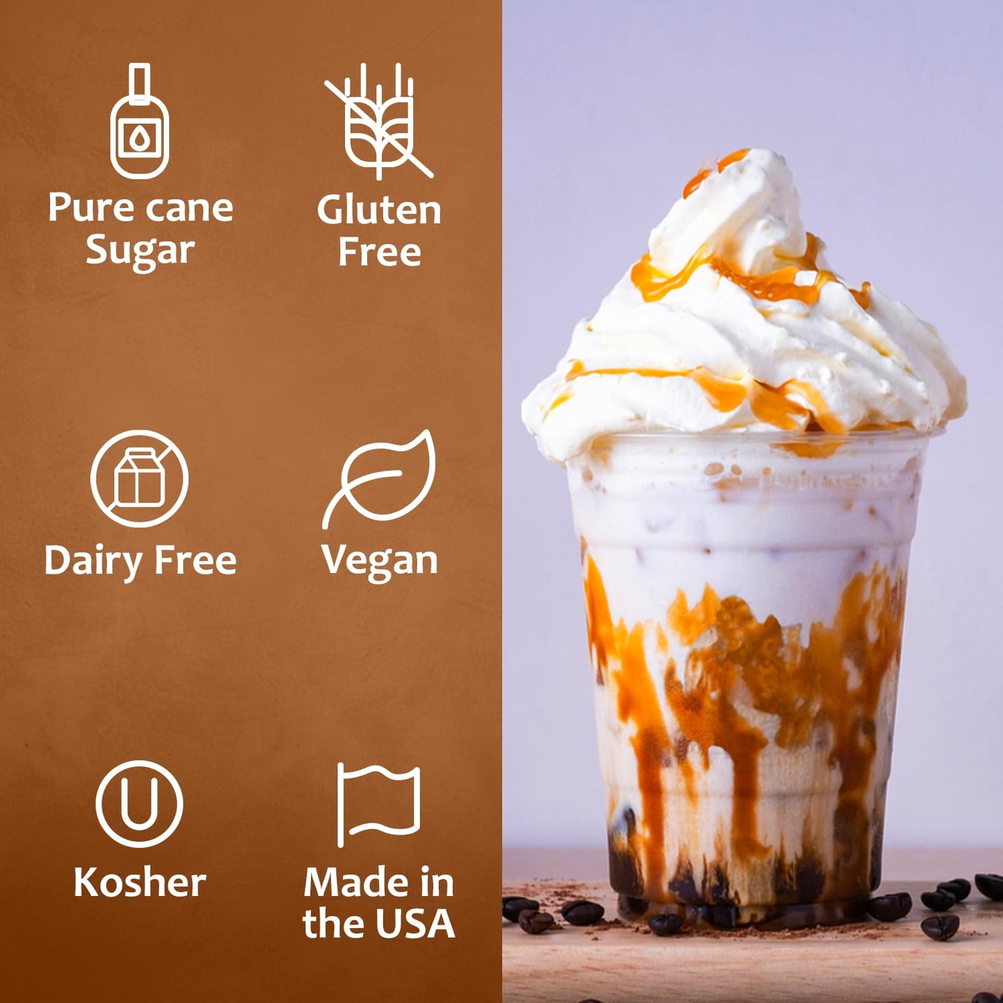 SALTELLA Syrup™  Vanilla Salted Caramel Dairy Free