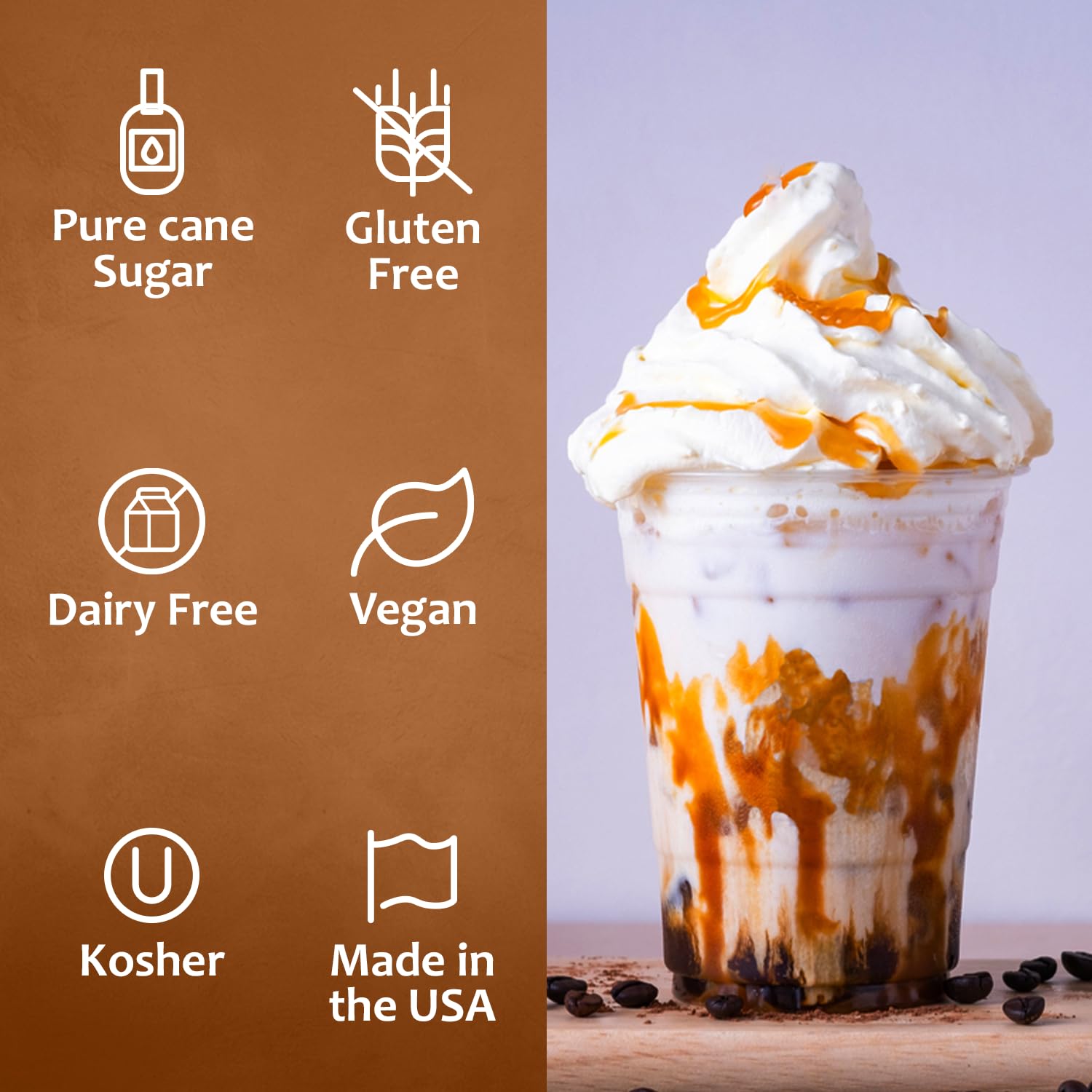 SALTELLA Syrup™  Vanilla Salted Caramel Dairy Free