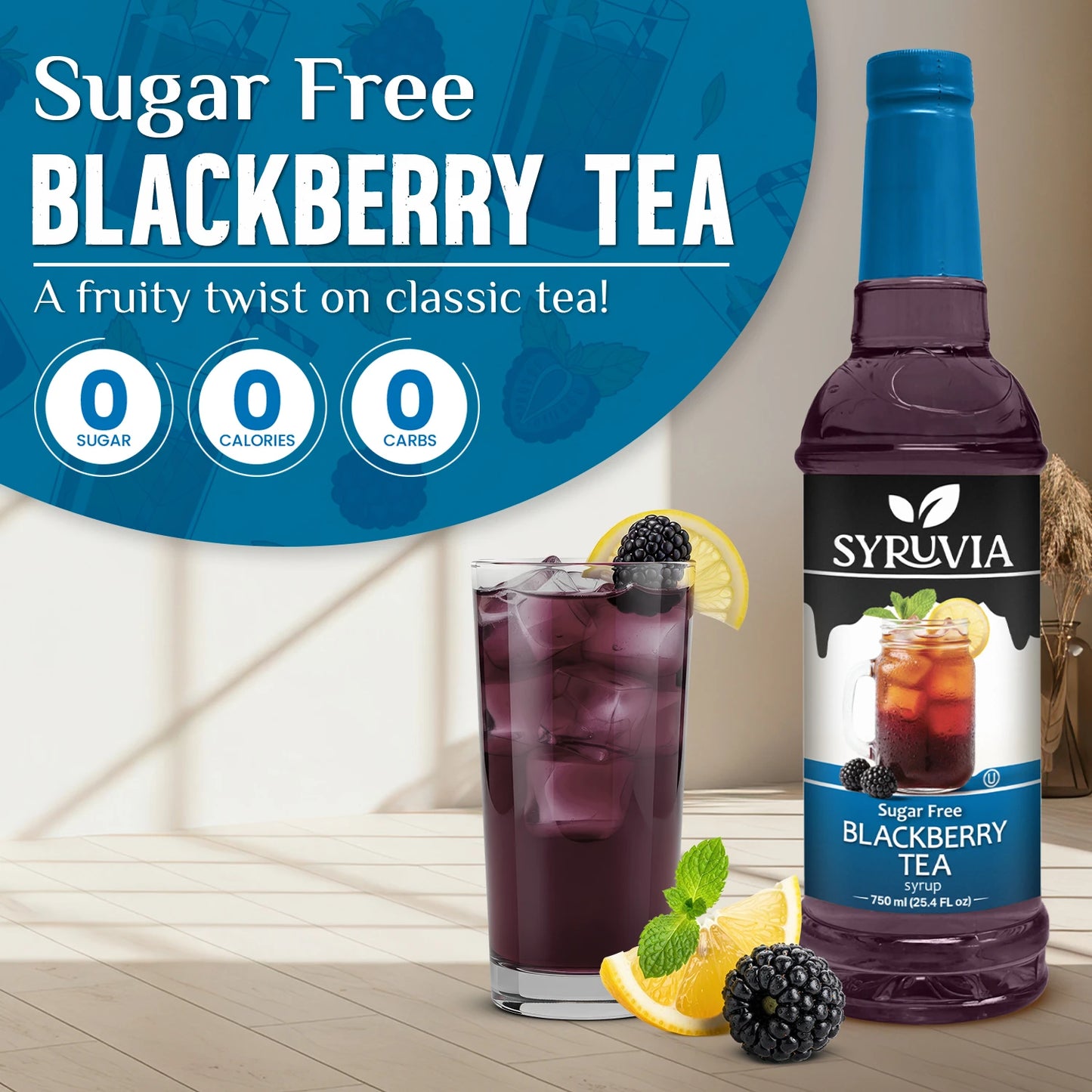 Sugar Free Blackberry Tea Syrup