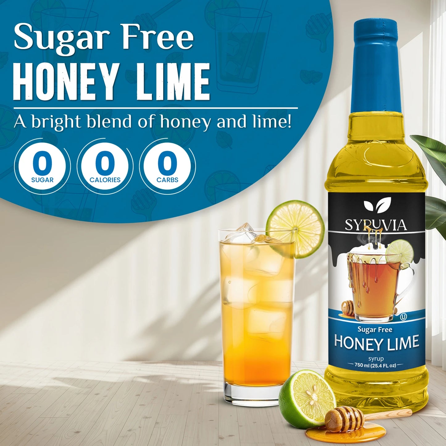 Sugar Free Honey Lime Syrup