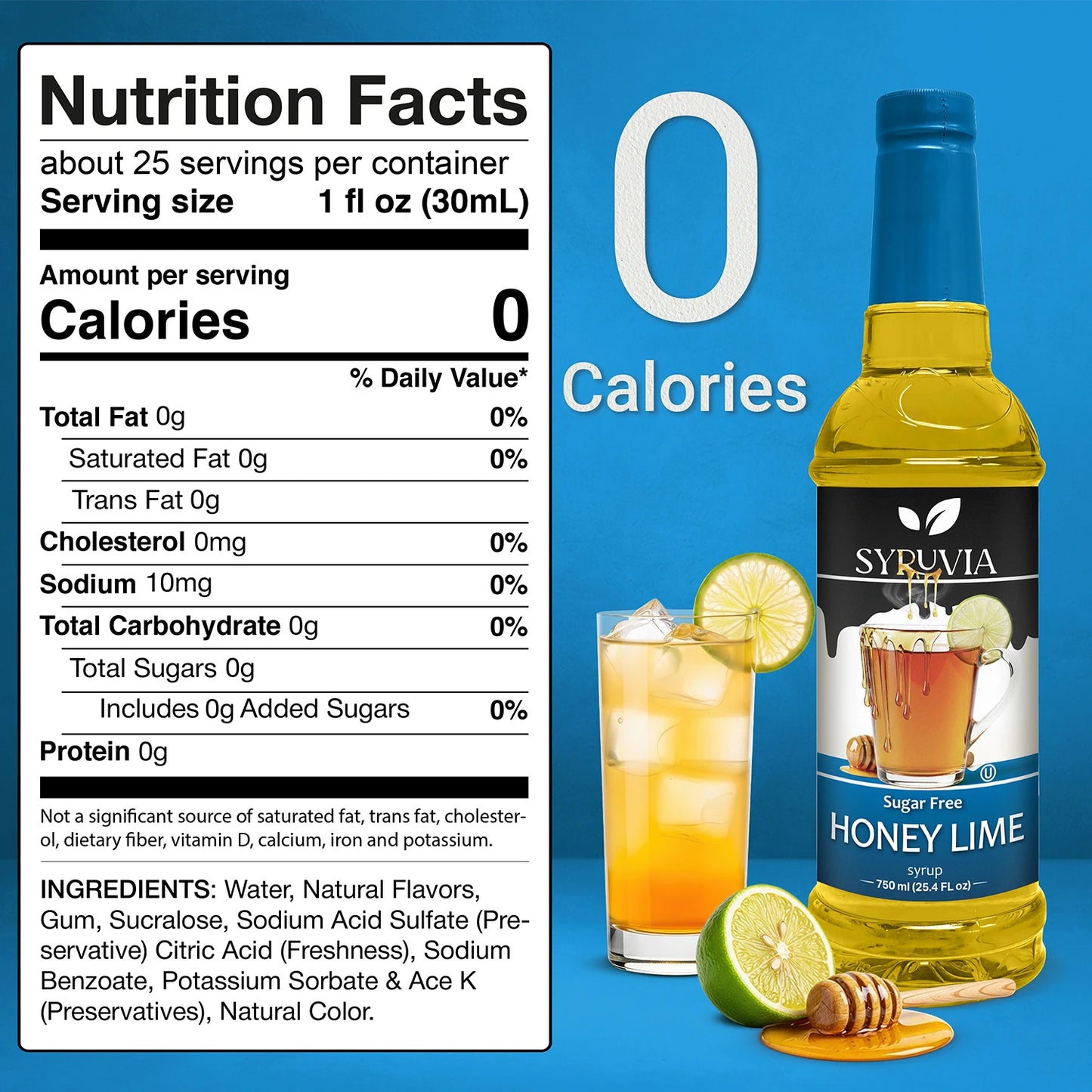 Sugar Free Honey Lime Syrup