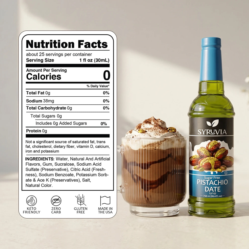 Sugar Free Pistachio Date Syrup