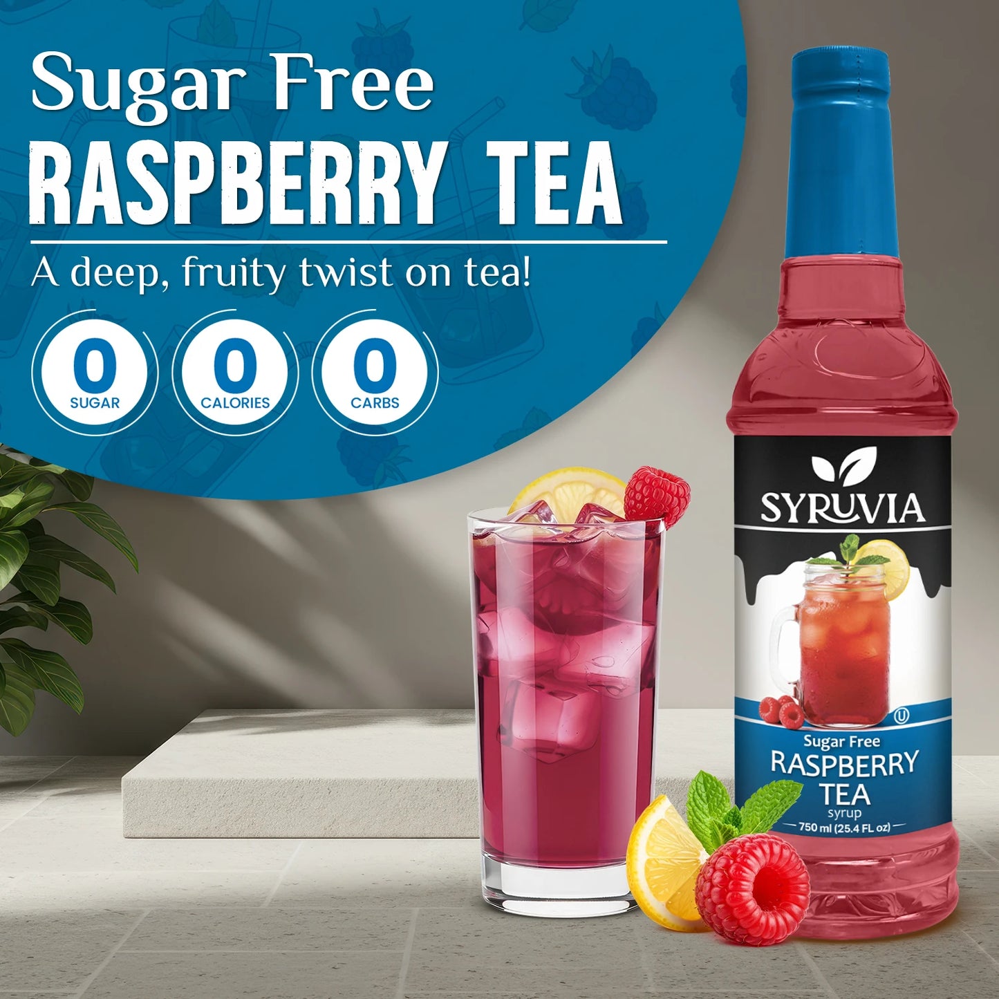 Sugar Free Raspberry Tea Syrup