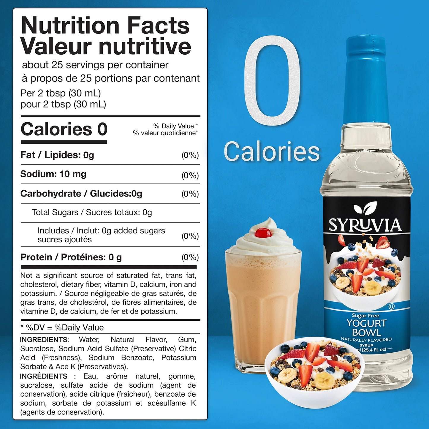 Sugar Free Yogurt Bowl Syrup