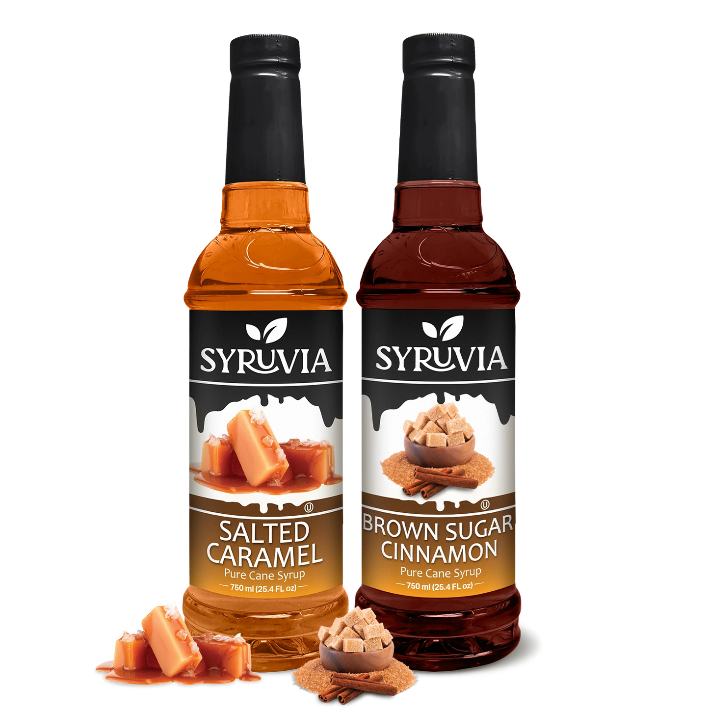 Variety Pack, Salted Caramel, and Brown Sugar Cinnamon Syrup