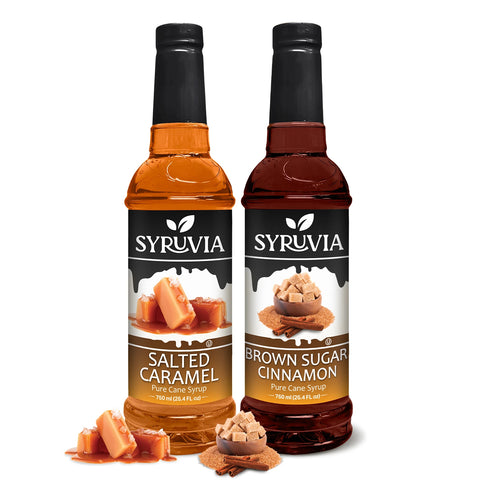 Variety Pack, Salted Caramel, and Brown Sugar Cinnamon Syrup