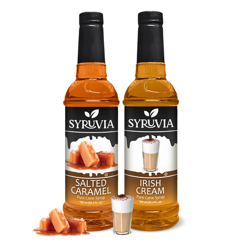 Variety Pack, Salted Caramel, and Irish Cream Syrup