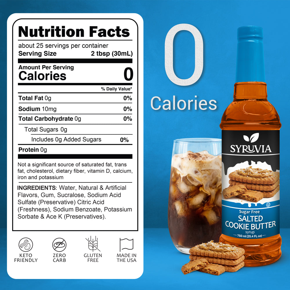 Sugar Free Salted Cookie Butter Syrup