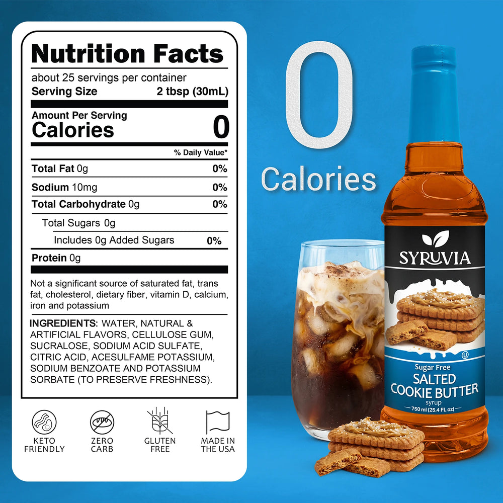 Sugar Free Salted Cookie Butter Syrup