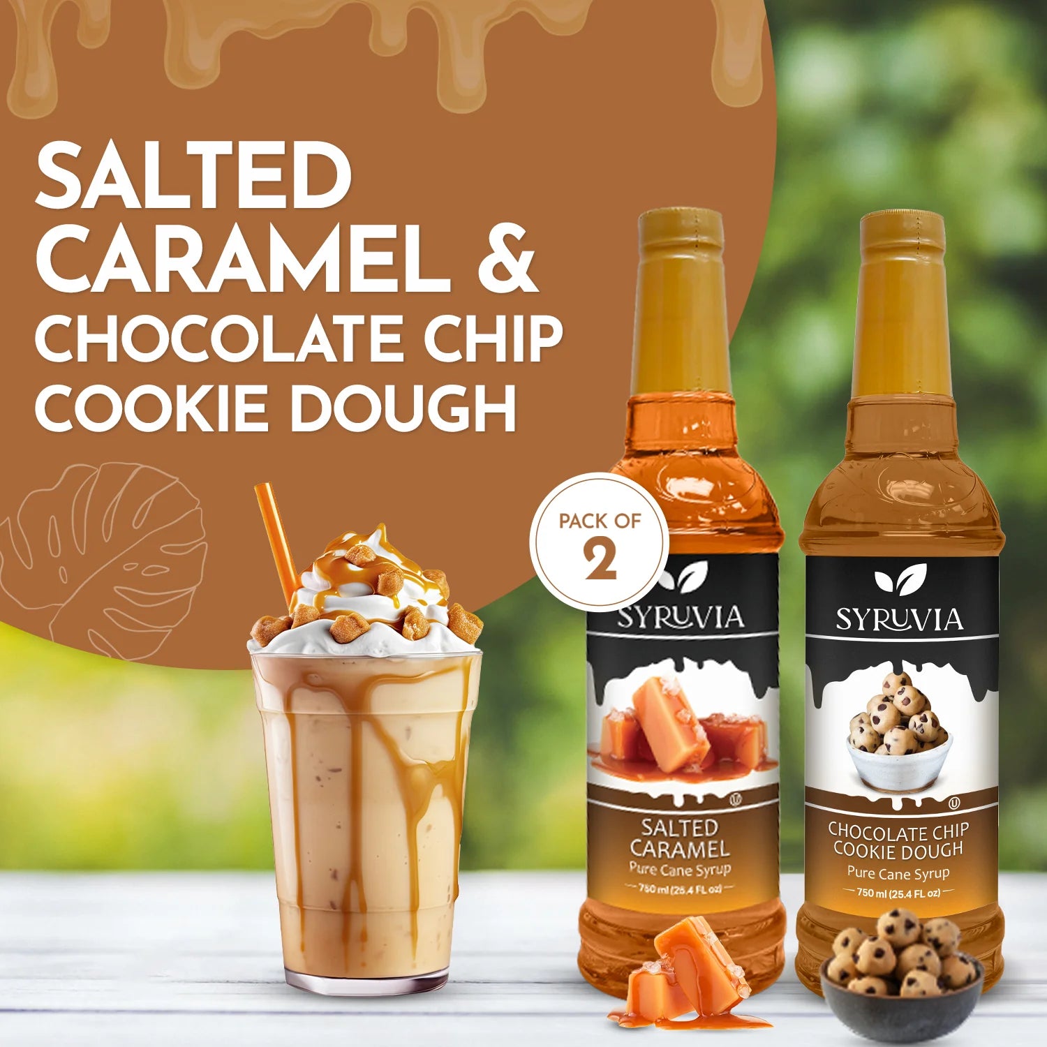 Salted Caramel Chocolate Chip Cookie Dough Coffee Syrup