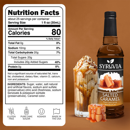 Salted Caramel Syrup Nutrition Facts