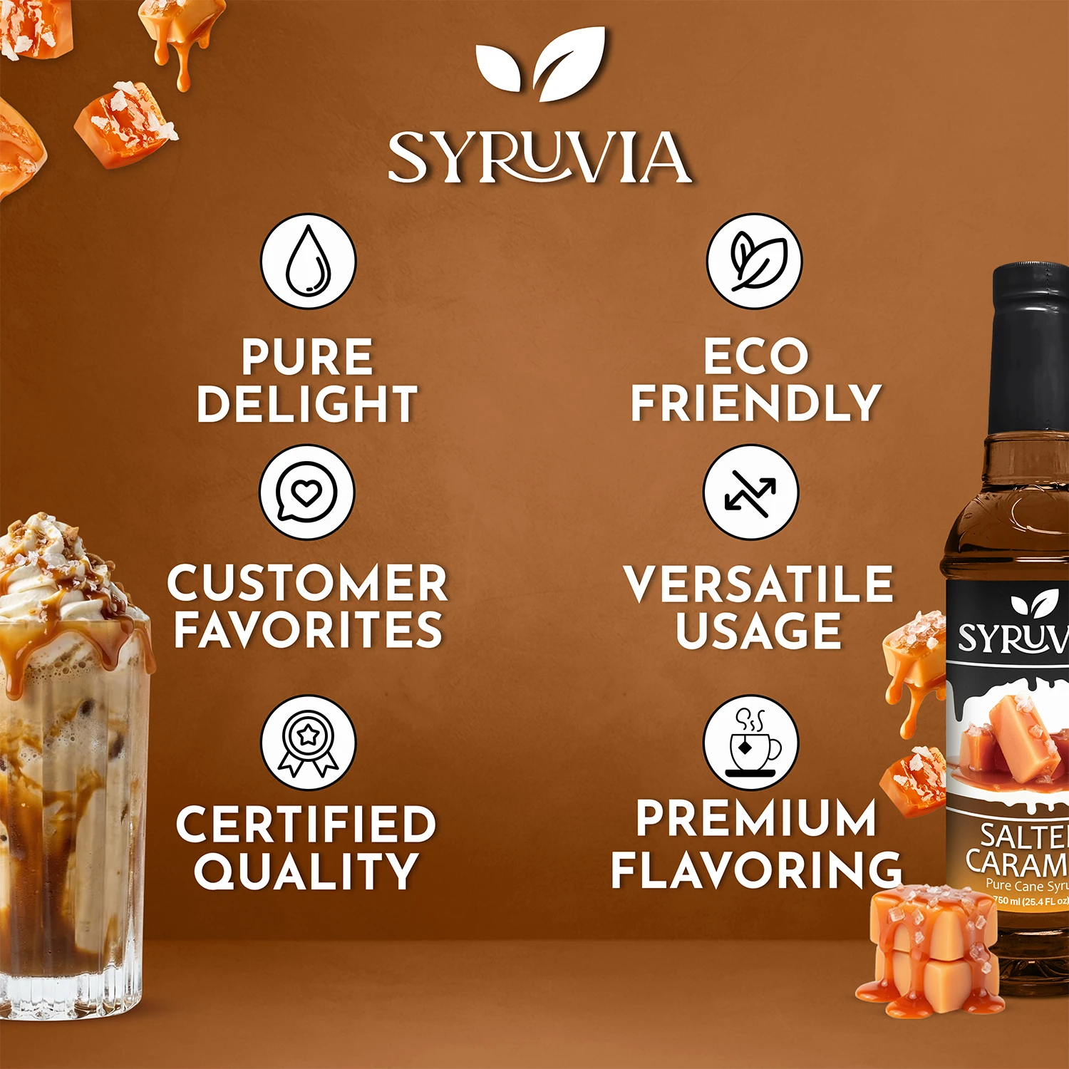Salted Caramel Syrup Premium Flavoring