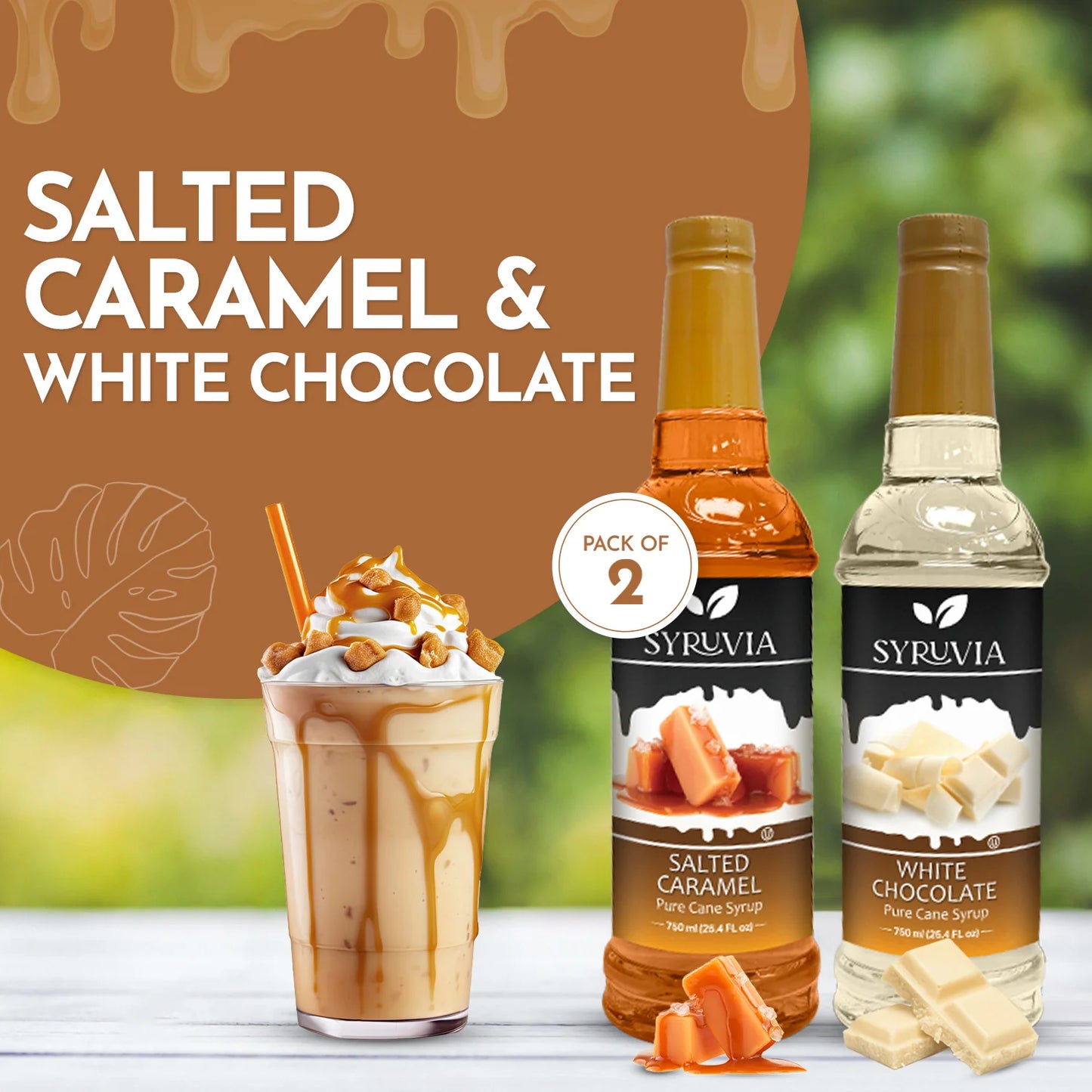 Salted Caramel White Chocolate Coffee Syrup