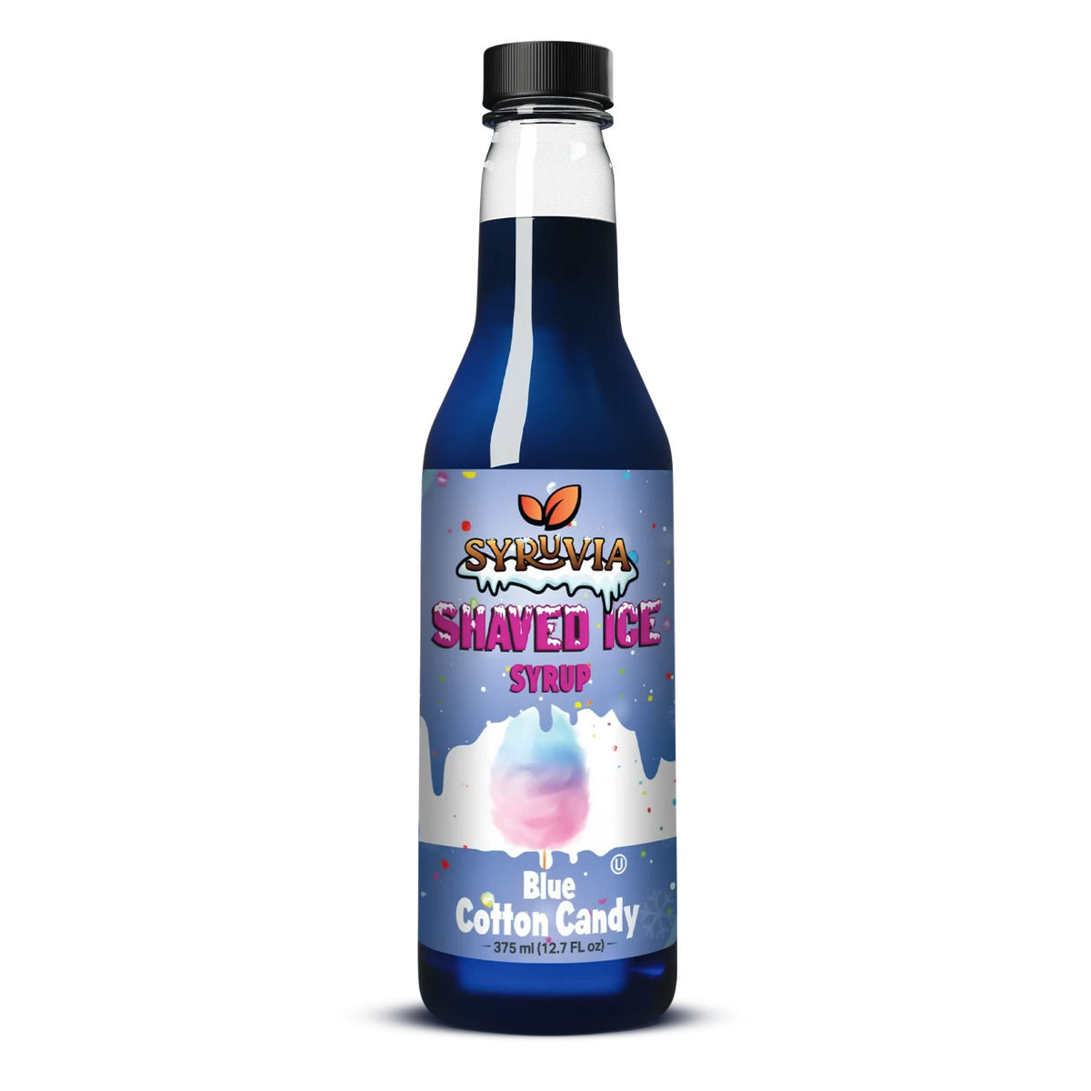 Shaved Ice Blue Cotton Candy Syrup snow cone