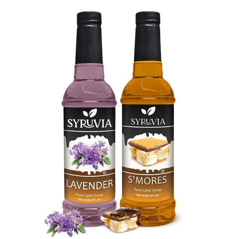 Variety Pack, Smores, and Lavender Syrup