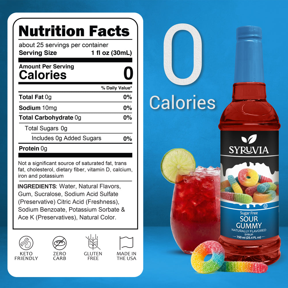 Sugar Free Sour Gummy Syrup