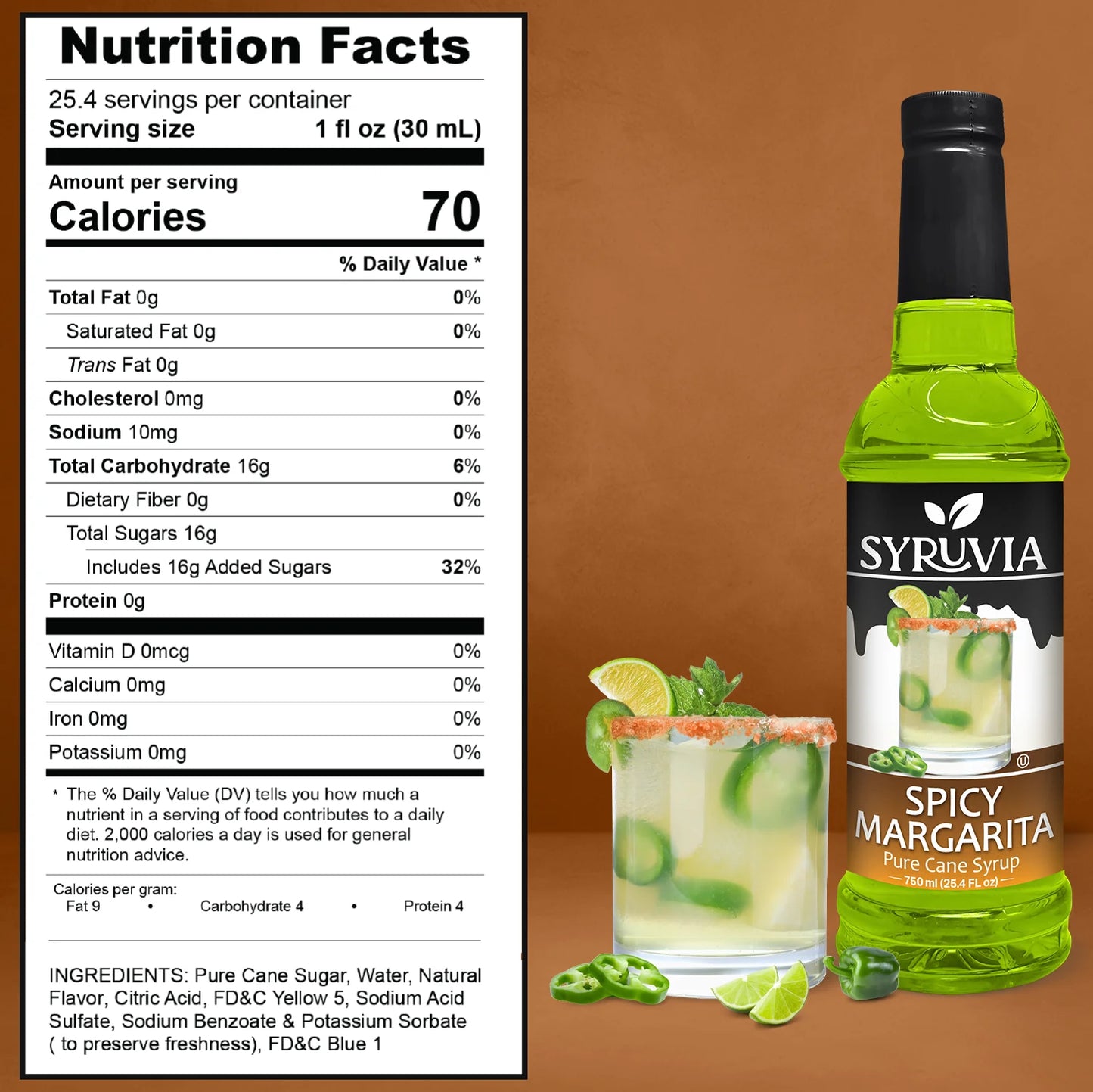 Spicy Margarita Syrup Nutrition Facts