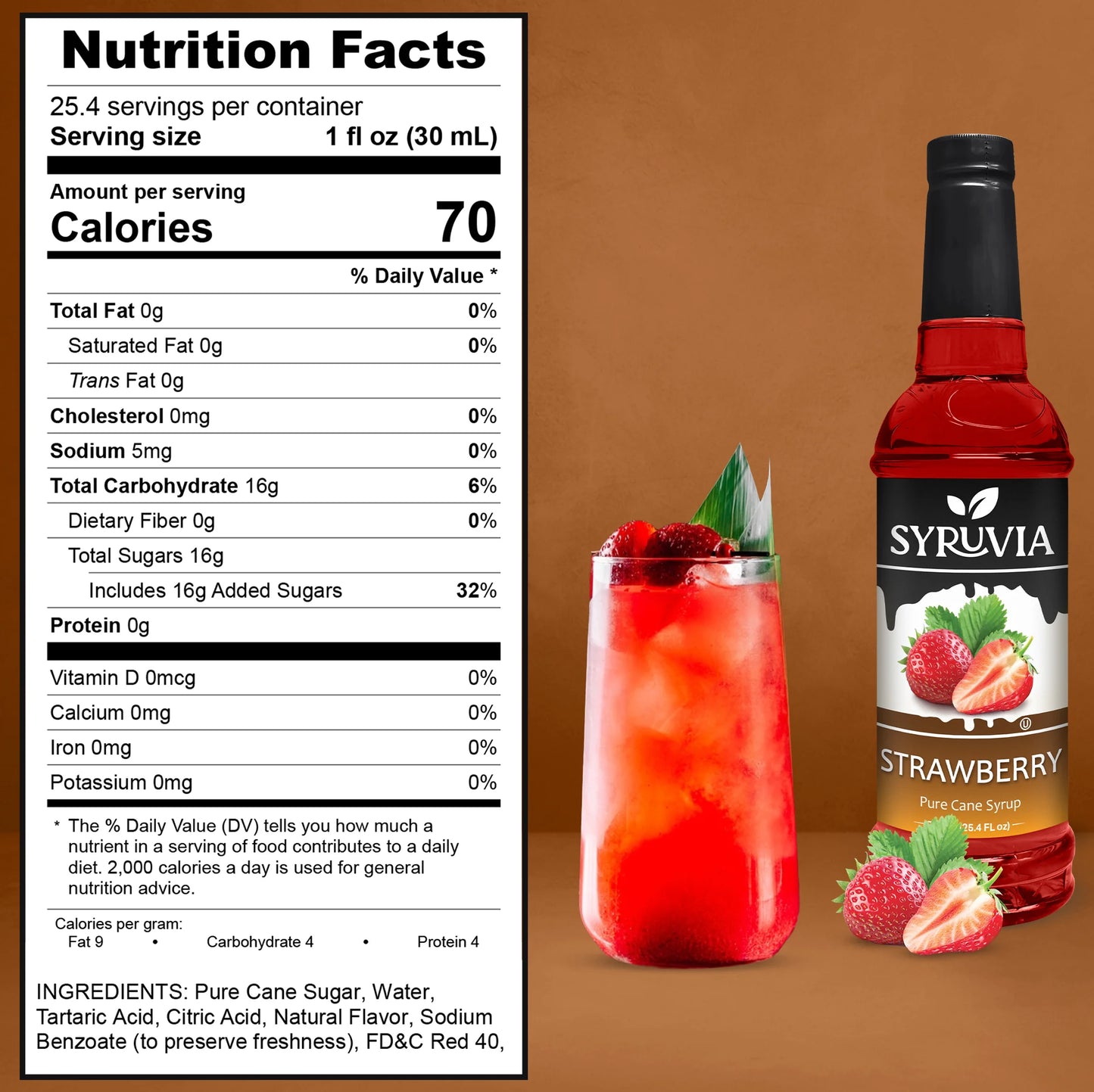 Strawberry Syrup Nutrition Facts