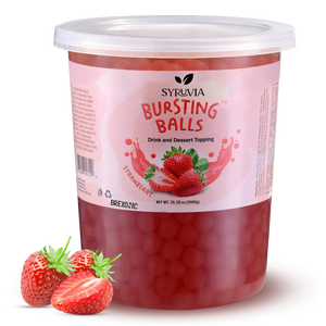 2 LB Strawberry Flavored Popping Boba