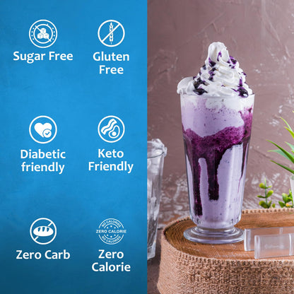 Sugar-Free BLUNILLA Syrup™ Vanilla Blueberry Diabetic Friendly
