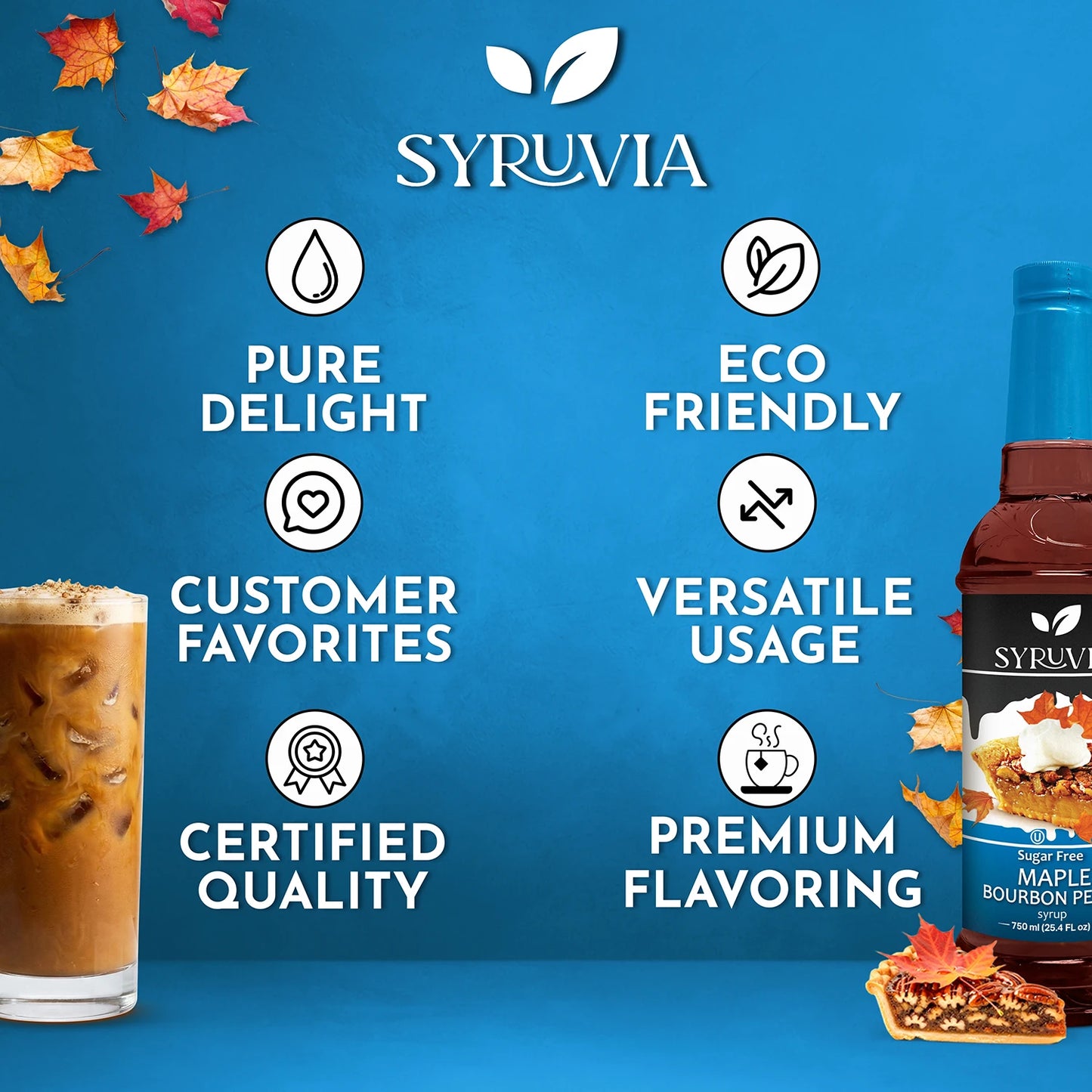 Sugar-Free Maple Bourbon Pecan Syrup Premium Flavoring