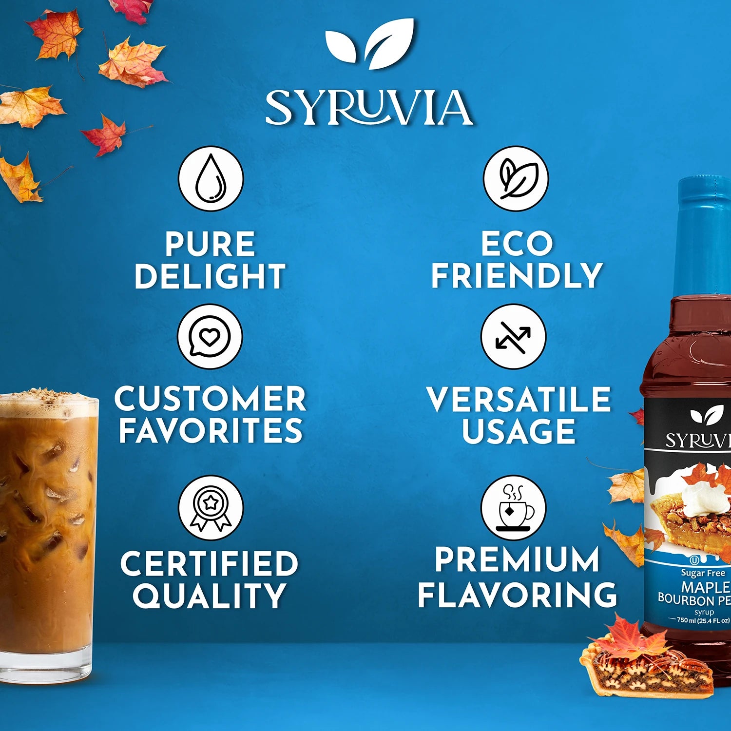 Sugar-Free Maple Bourbon Pecan Syrup Premium Flavoring