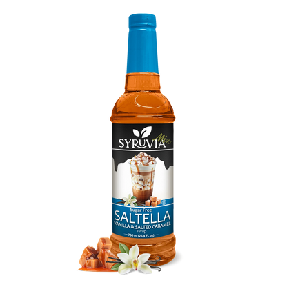 Sugar-Free SALTELLA Syrup™  Vanilla Salted Caramel