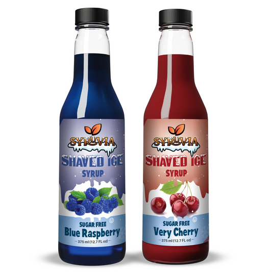 Variety Pack, Sugar-Free Very Cherry, Blue Raspberry Shaved Ice Syrup