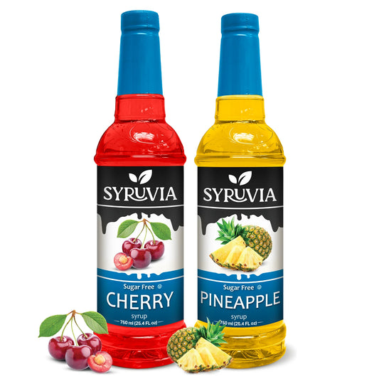 Variety Pack, Sugar Free Cherry, and Pineapple Syrup